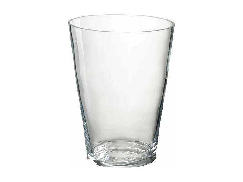 Bougeoir en Verre "Conish" 26cm Transparent