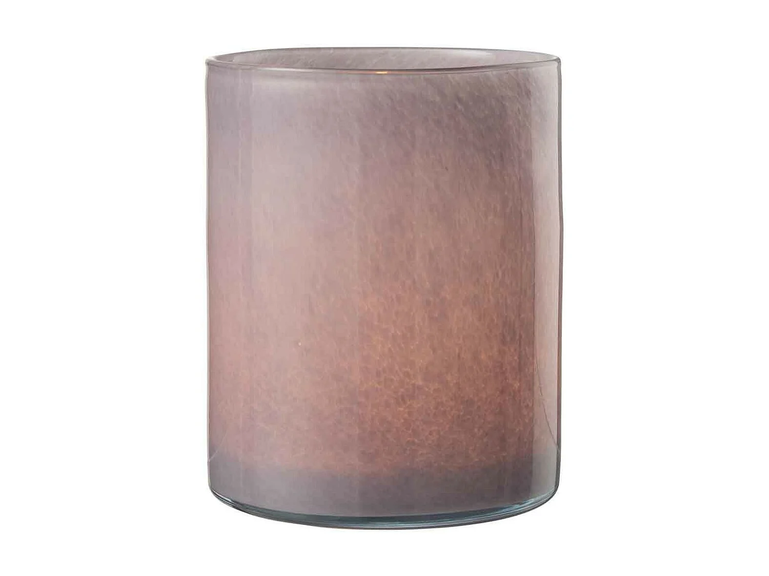 Photophore Design en Verre "Jade" 18cm Mauve