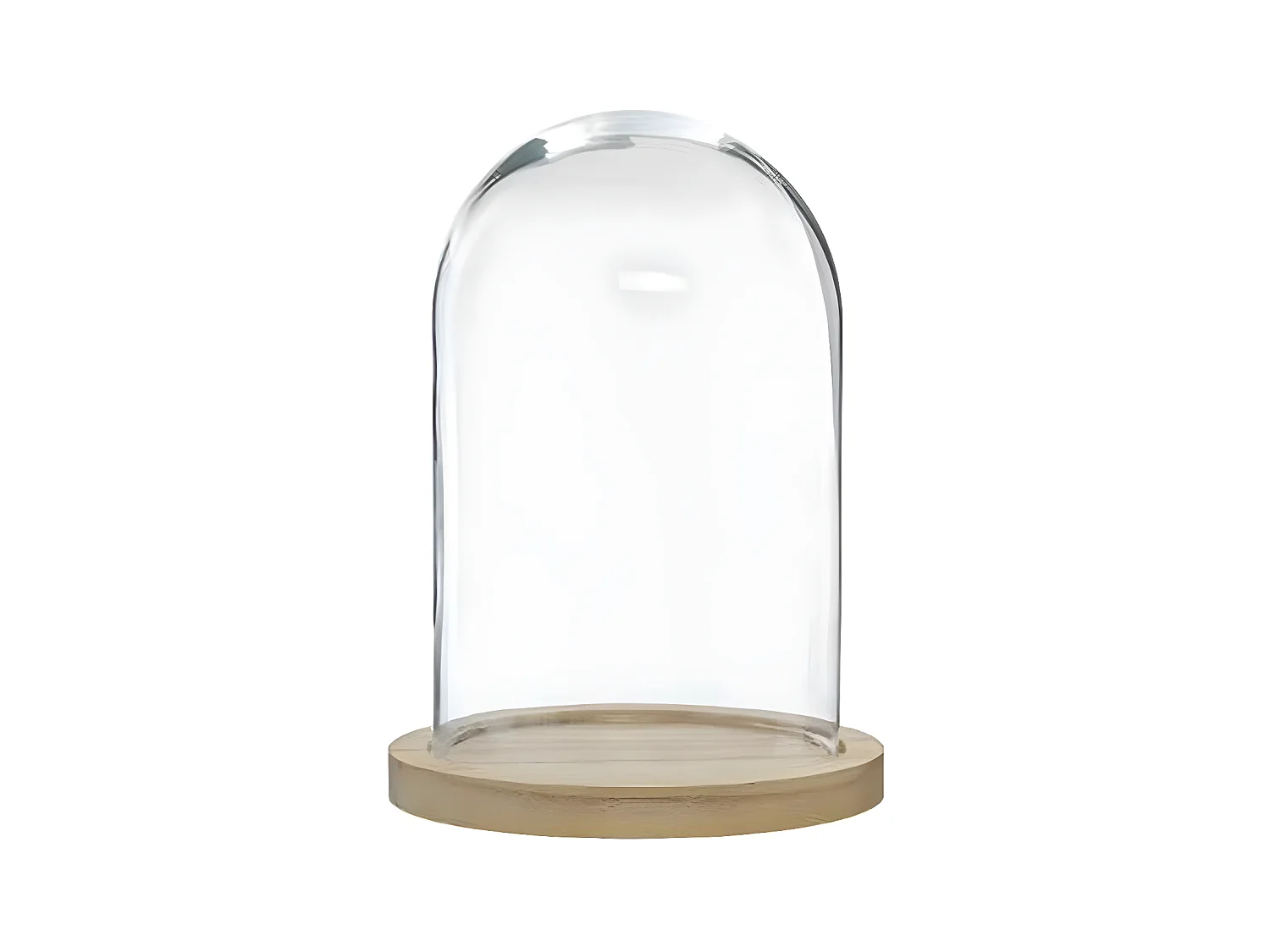 Cloche Décorative en Verre "Shine" 26cm Naturel