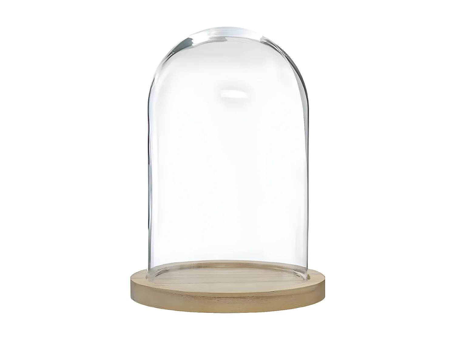 Cloche Décorative en Verre "Shine" 26cm Naturel