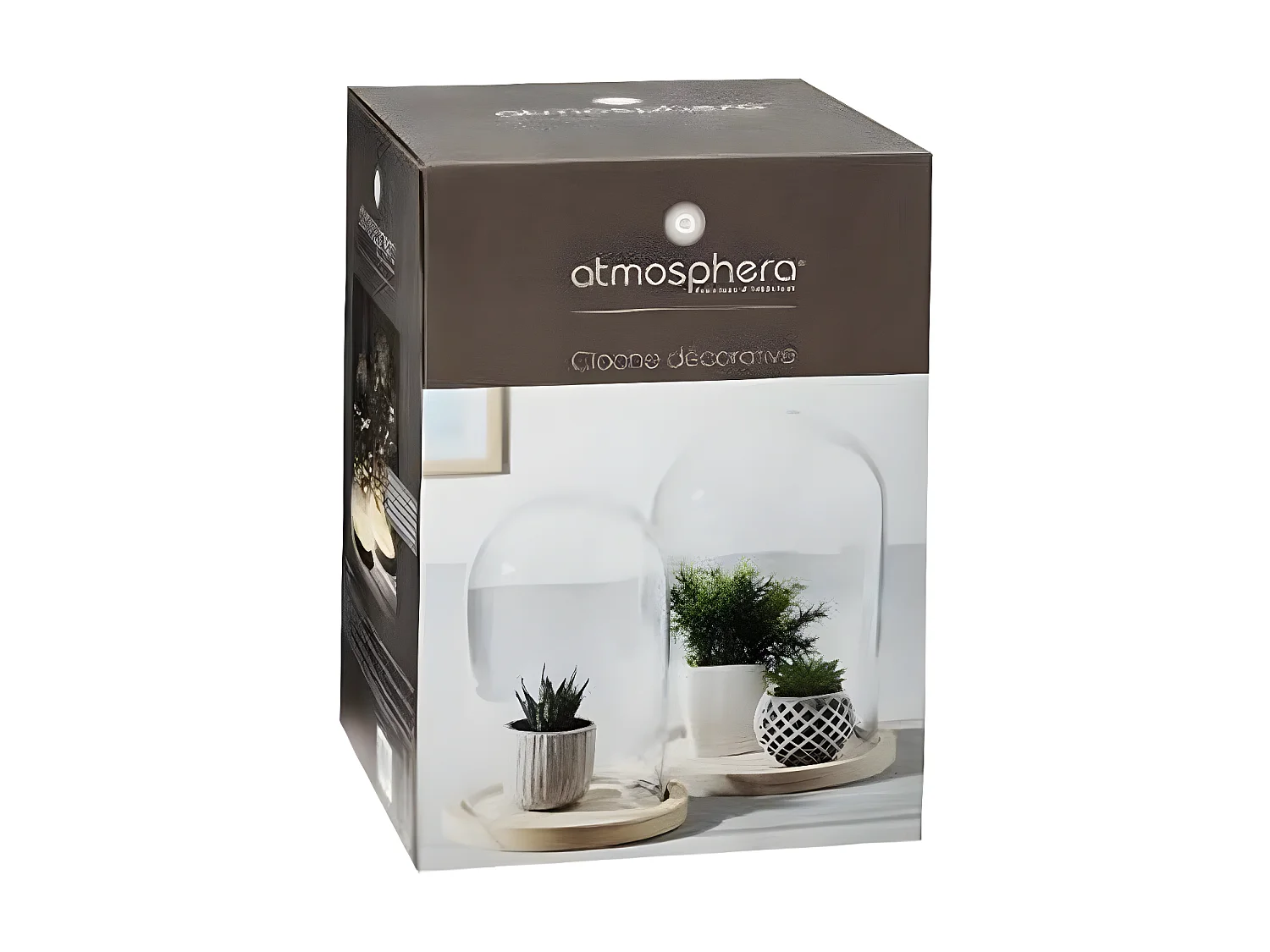 Cloche Décorative en Verre "Shine" 26cm Naturel