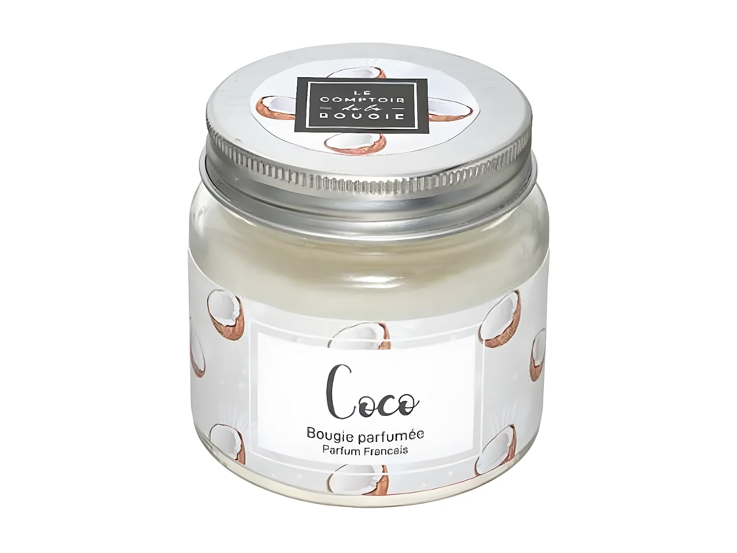 Bougie Parfumée en Verre "Bocal" 65g Coco