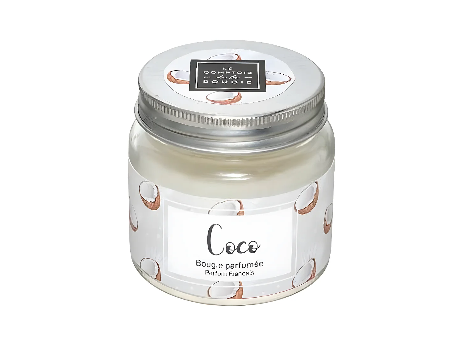 Bougie Parfumée en Verre "Bocal" 65g Coco