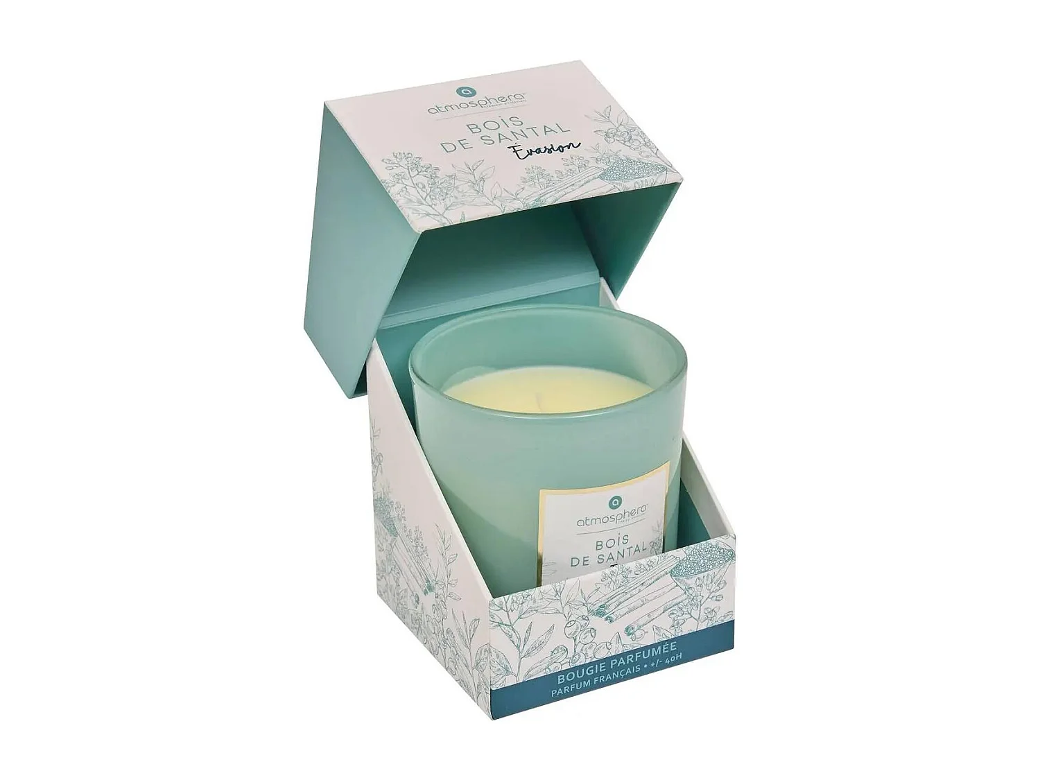 Bougie Parfumée "Mael" 190g Bois de Santal