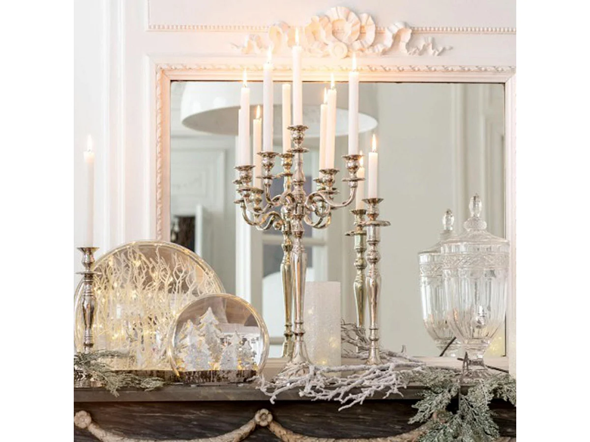 Chandelier Design "Classic" 45cm Argent