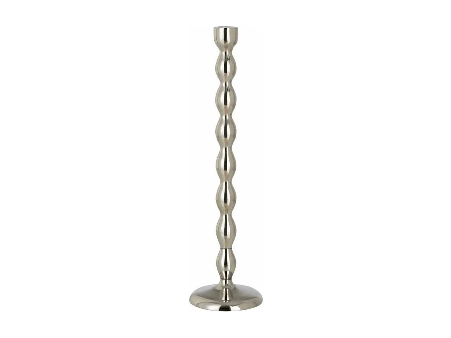 Lampadario in alluminio argento 10,5x10,5x40 cm