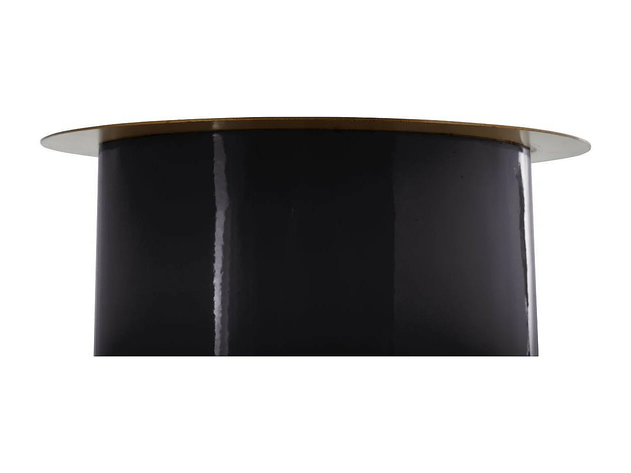 Bougeoir de Sol "Colby" 60cm Noir & Or