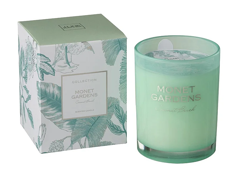 Bougie Parfumée "Monet Gardens" 13cm Bleu Azur