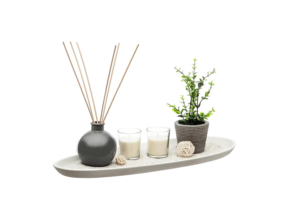 Coffret Senteur Zen "Ylang" 52cm Blanc