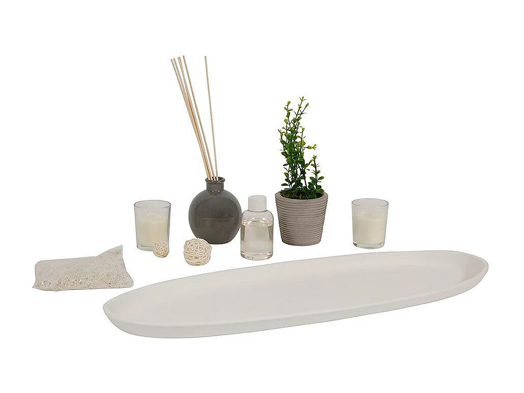 Coffret Senteur Zen "Ylang" 52cm Blanc