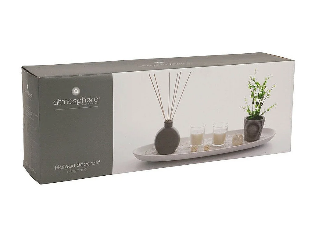 Coffret Senteur Zen "Ylang" 52cm Blanc