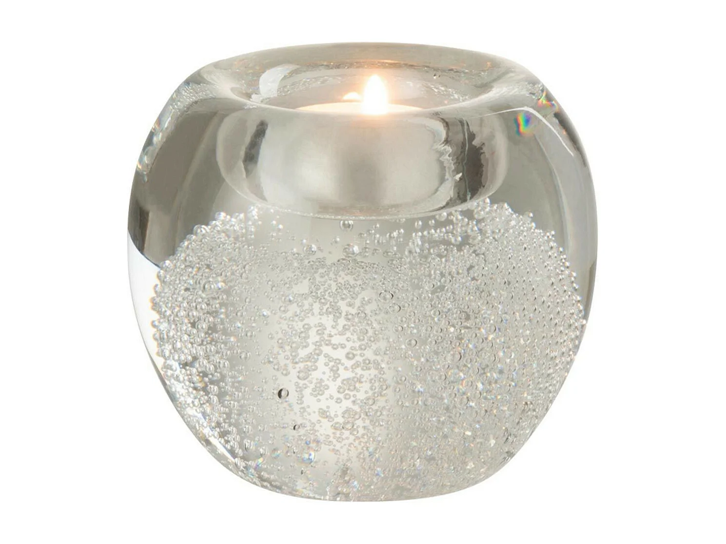 Photophore Déco "Presse Papier" 10cm Transparent