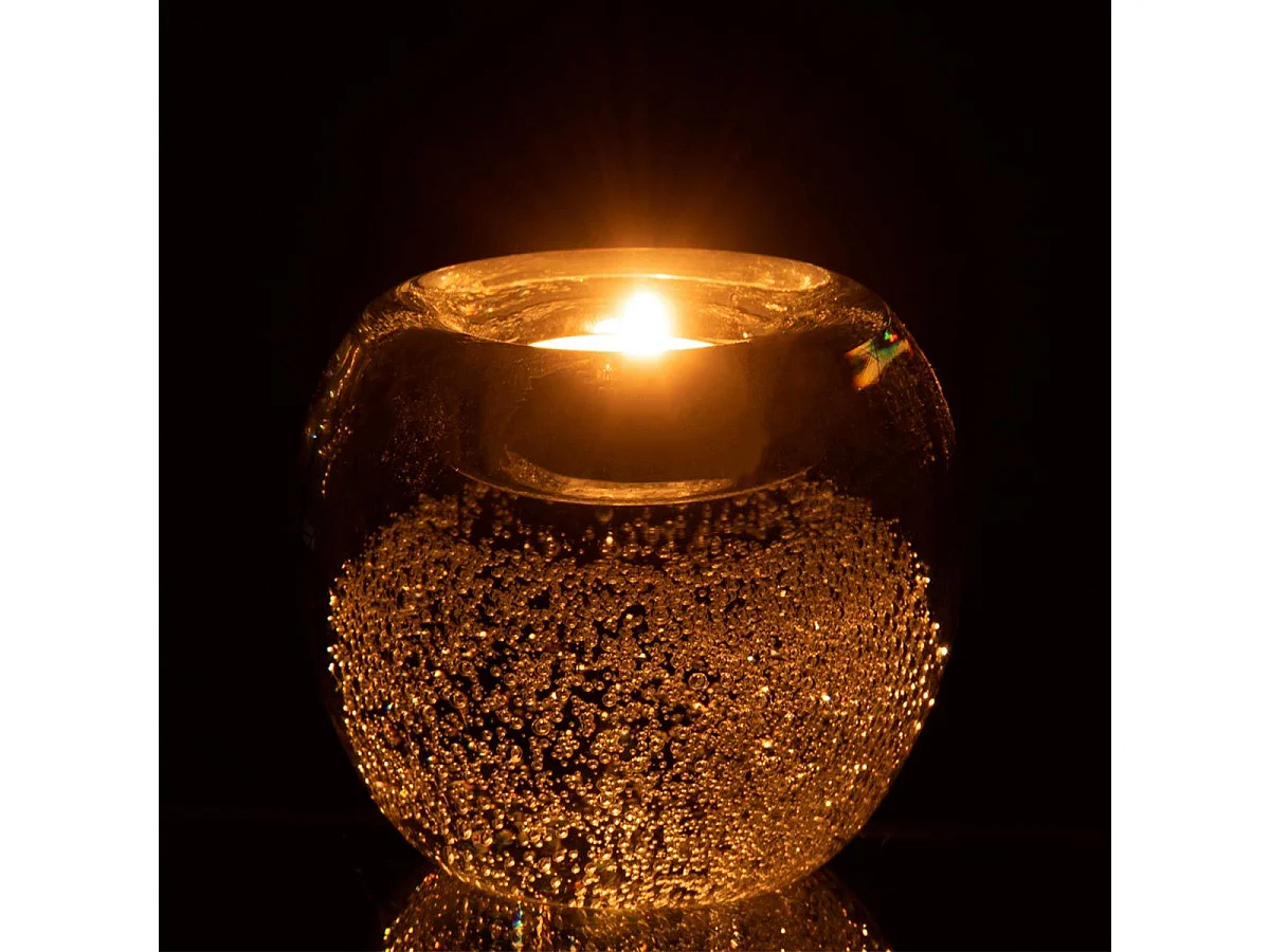 Photophore Déco "Presse Papier" 10cm Transparent