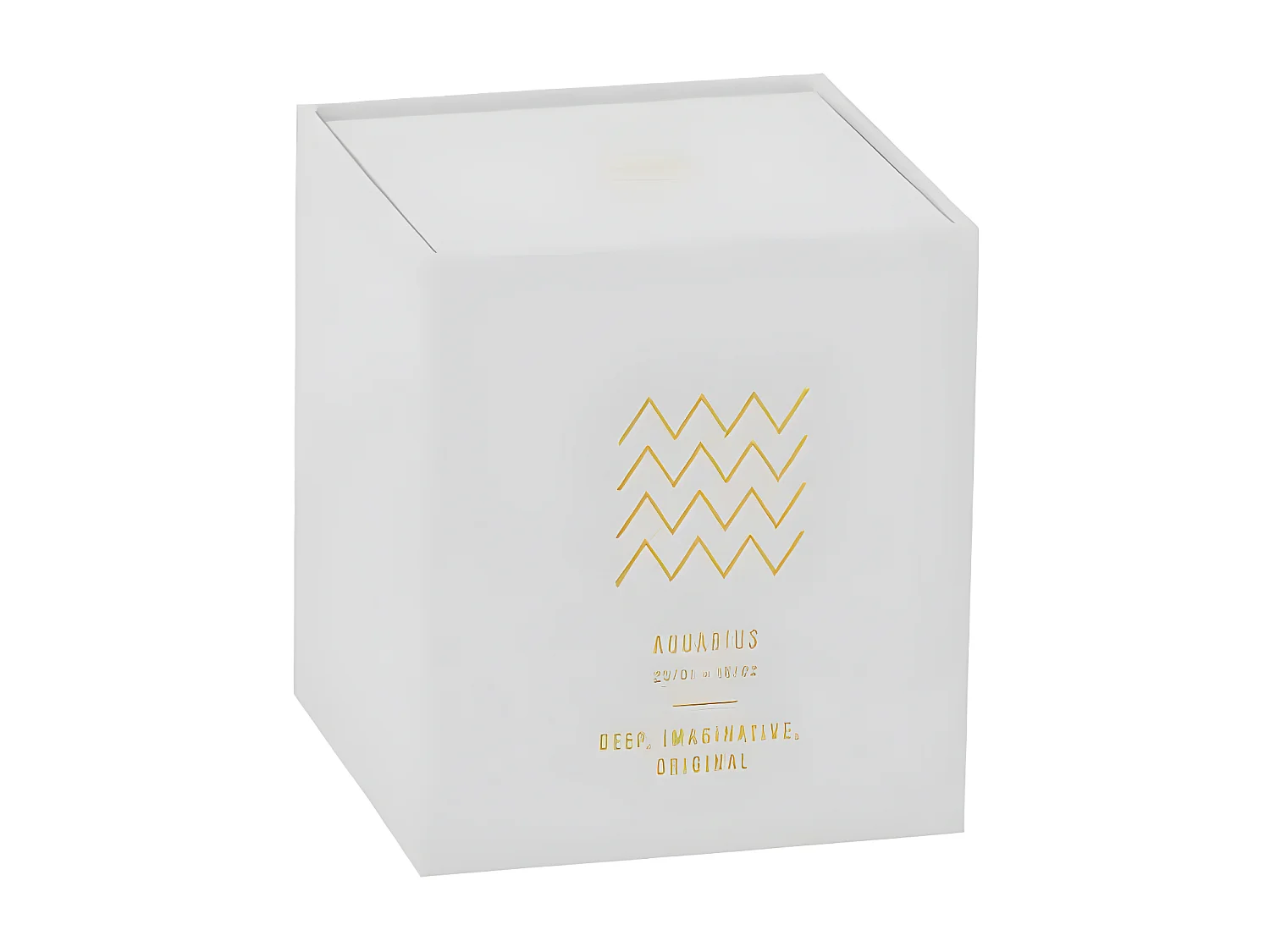 Bougie Parfumée "Verseau" 10cm Sapphire Amber Tea