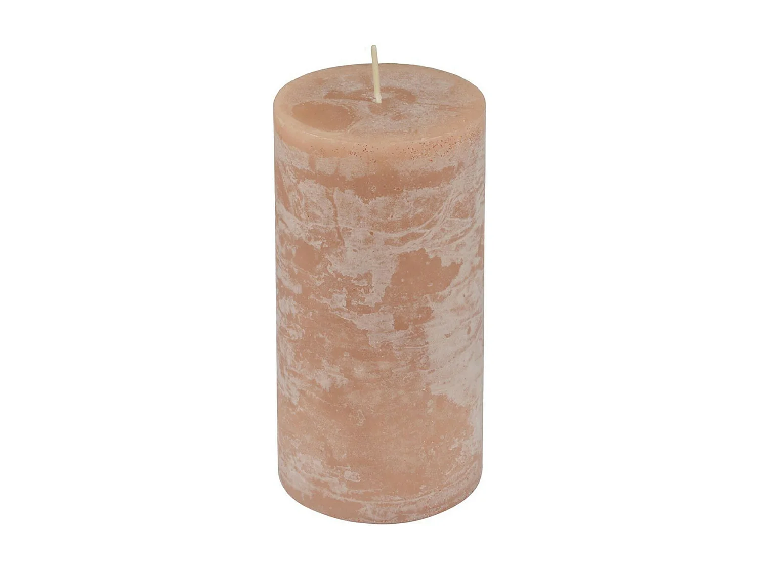 Bougie Pilier Déco "Rustique" 13cm Taupe