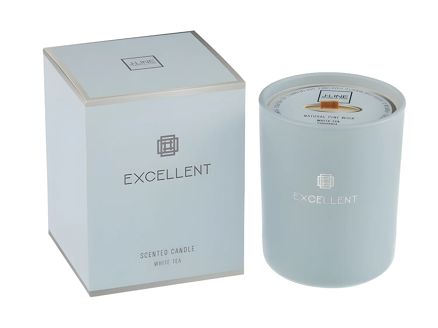 Bougie Parfumée en Verre "Excellent" 14cm White Tea