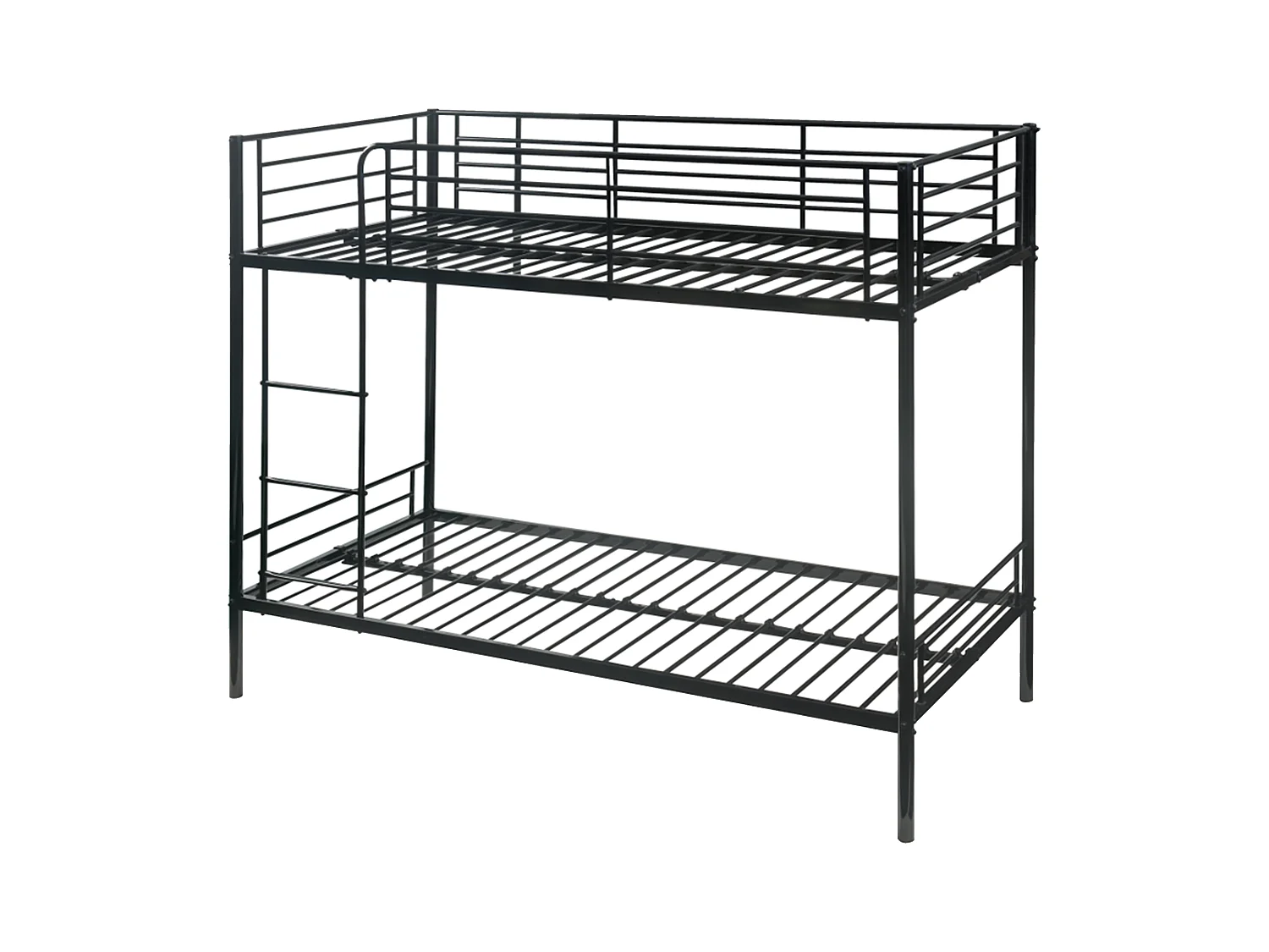 Stapelbed DUOTIS II - 2 x 90 x 190 cm - Zwart