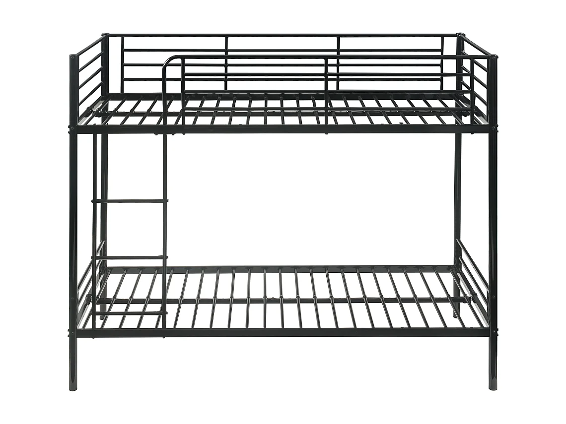 Łóżko piętrowe DUOTIS II - 2 × 90 × 190 cm - Czarny