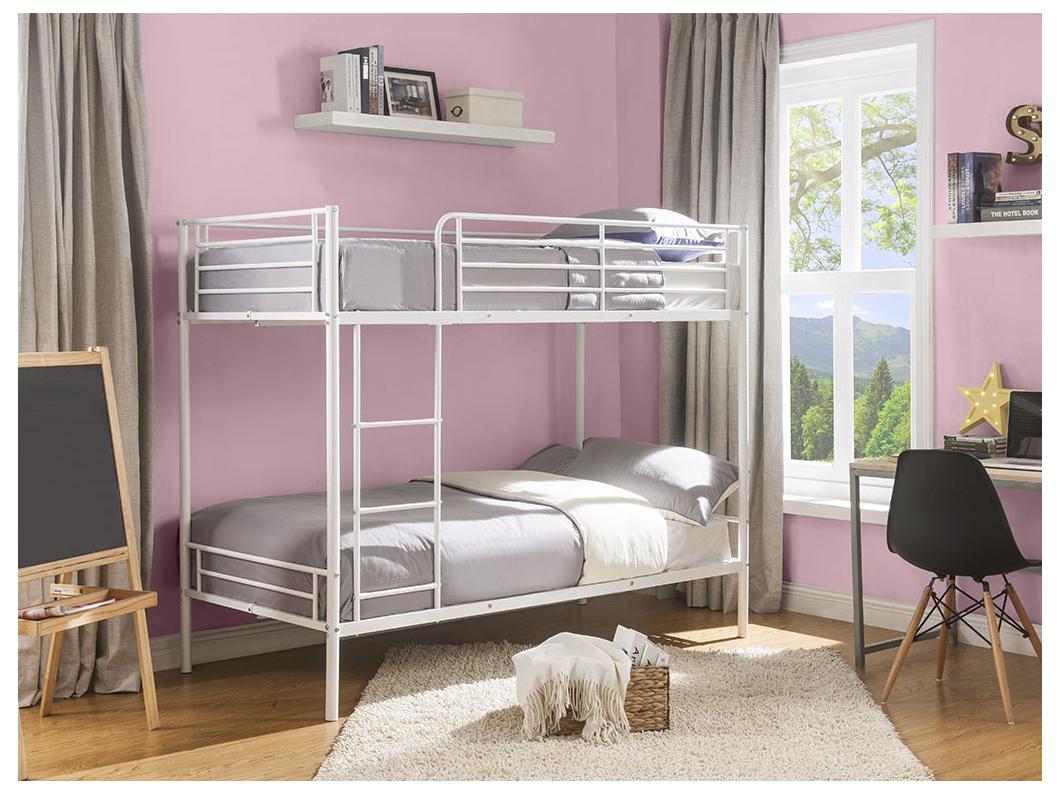 Letto a castello 2 x 90 x 190 cm Bianco - DUOTIS II