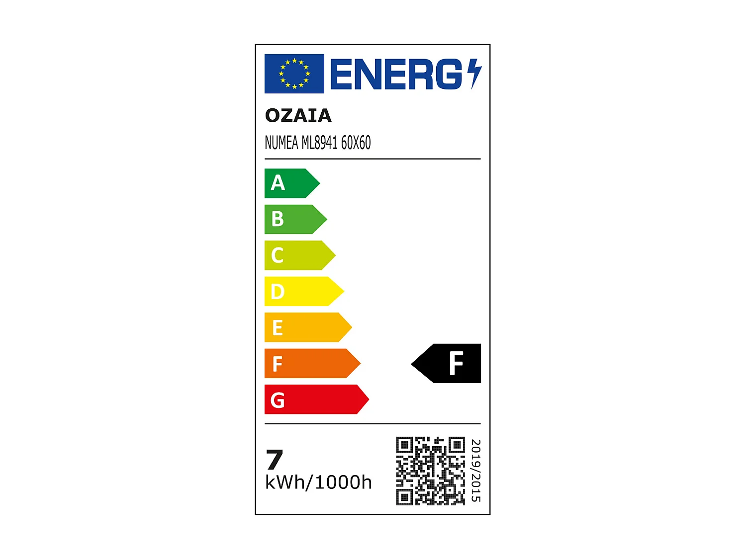 Specchio per bagno luminoso tondo a LED Nero - L60 x H60 cm - NUMEA