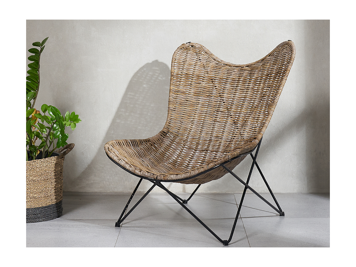 Butterfly-Sessel aus Rattan DOUNIA günstig online kaufen