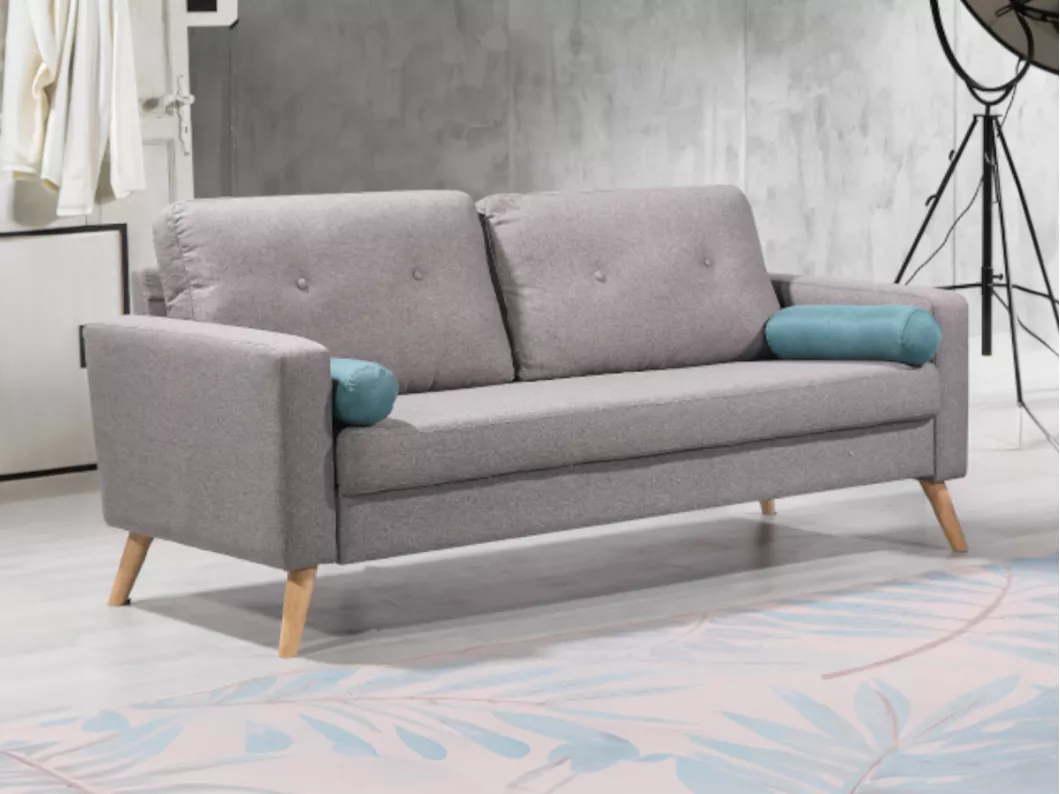 Kauf Unique Sofa 3-Sitzer - Stoff - Grau - TATUM