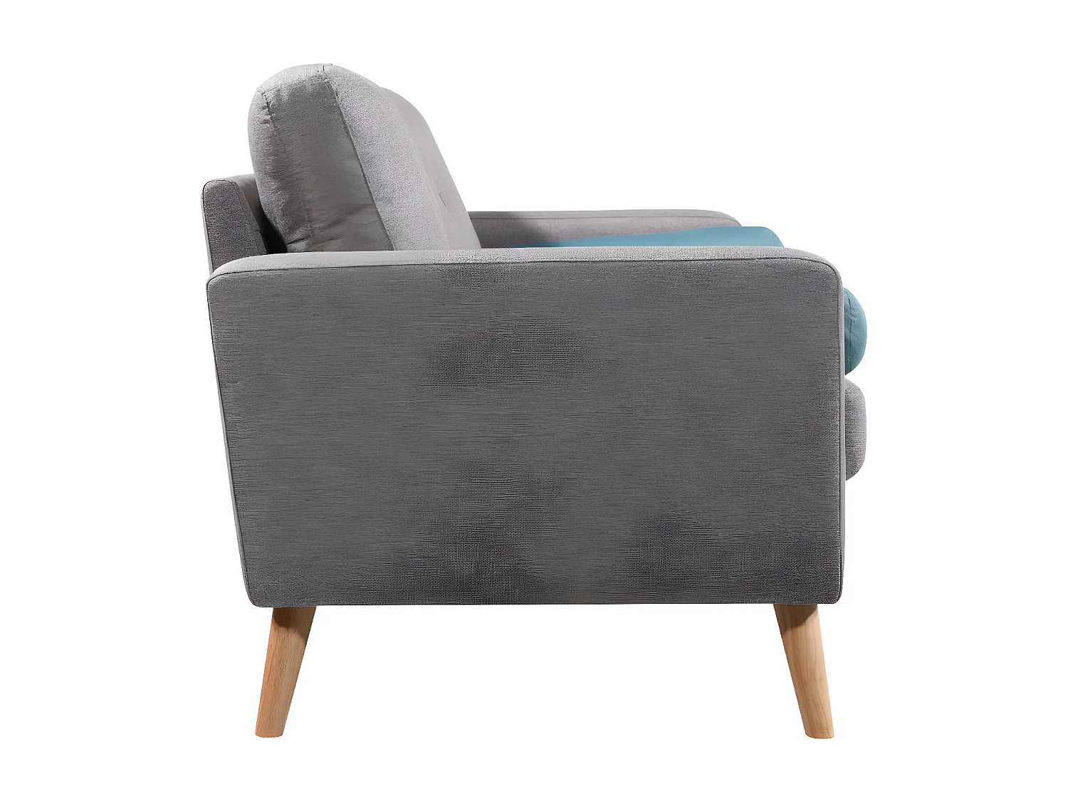 TATUM 3-seters sofa i stoff - Melert grå