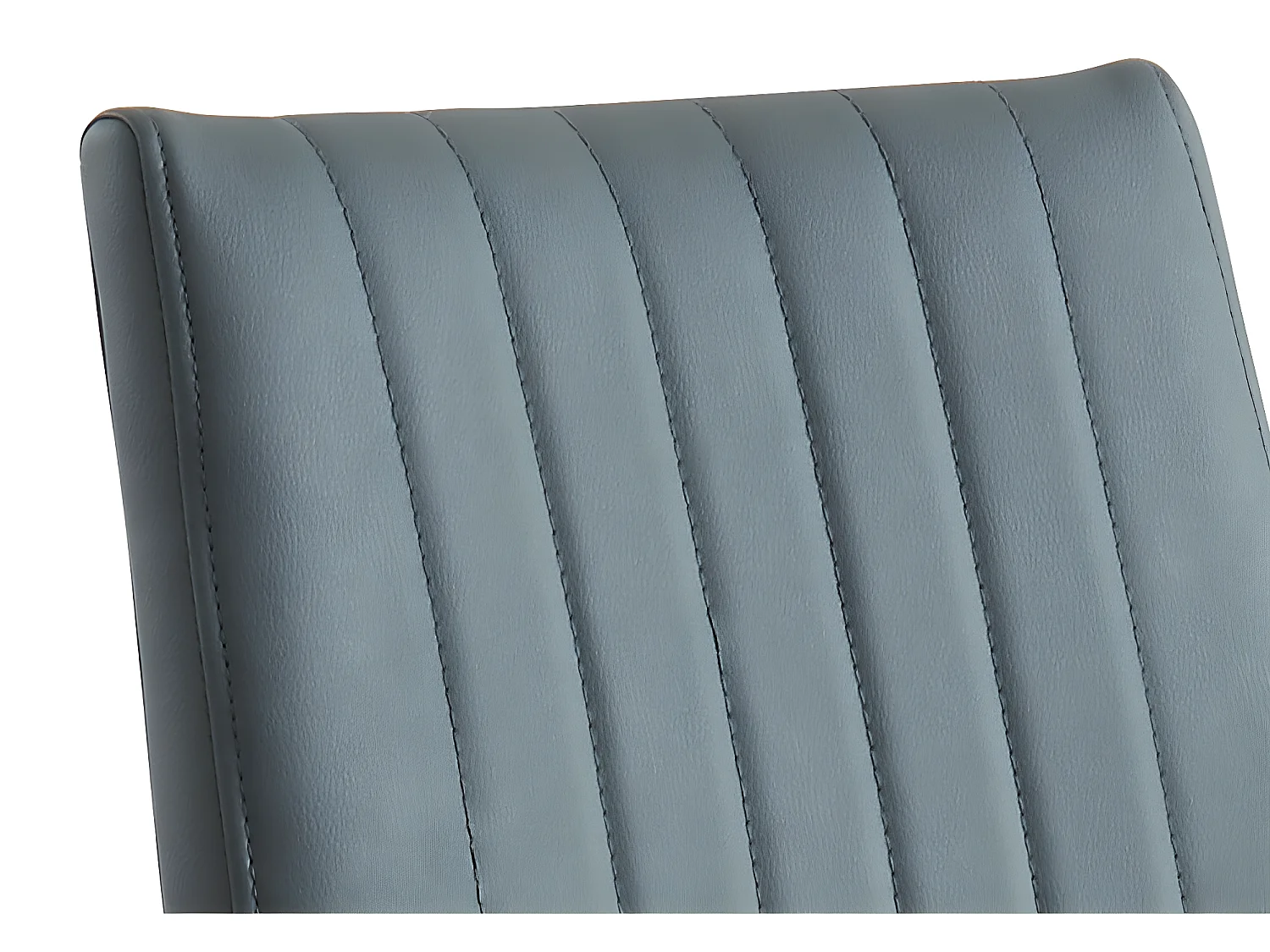 Lot de 4 chaises MAXINE  - Simili - Anthracite
