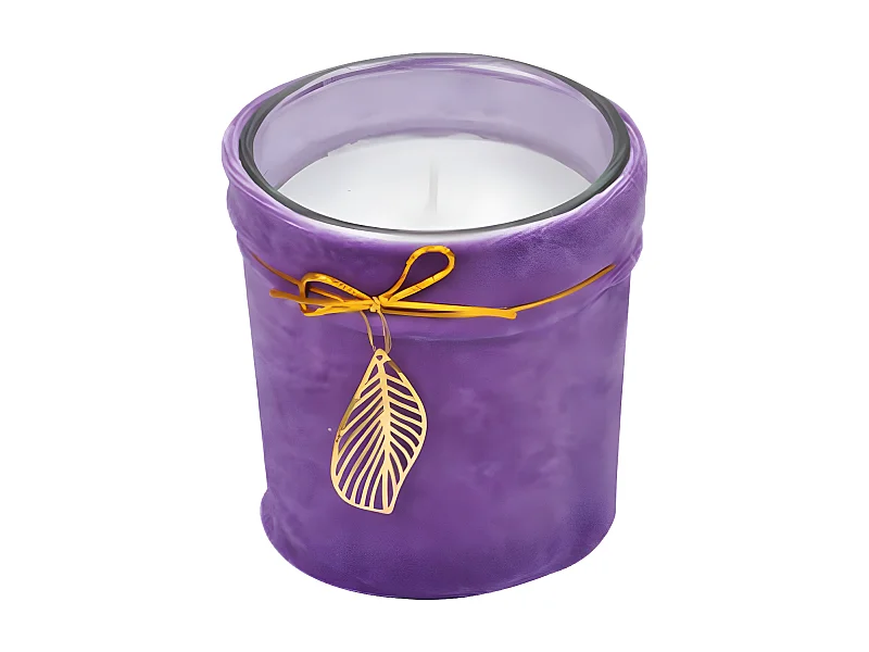 Bougie Parfumée Velours "Pendentif" 8cm Violet