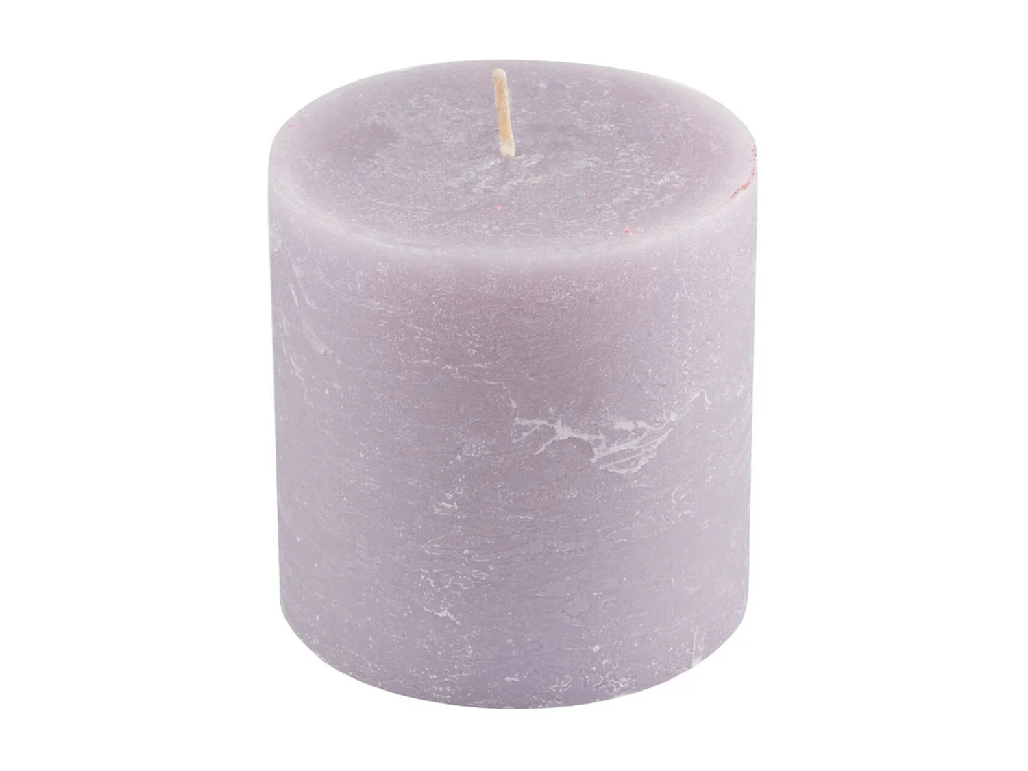 Bougie Pilier Déco "Rustique" 10cm Taupe