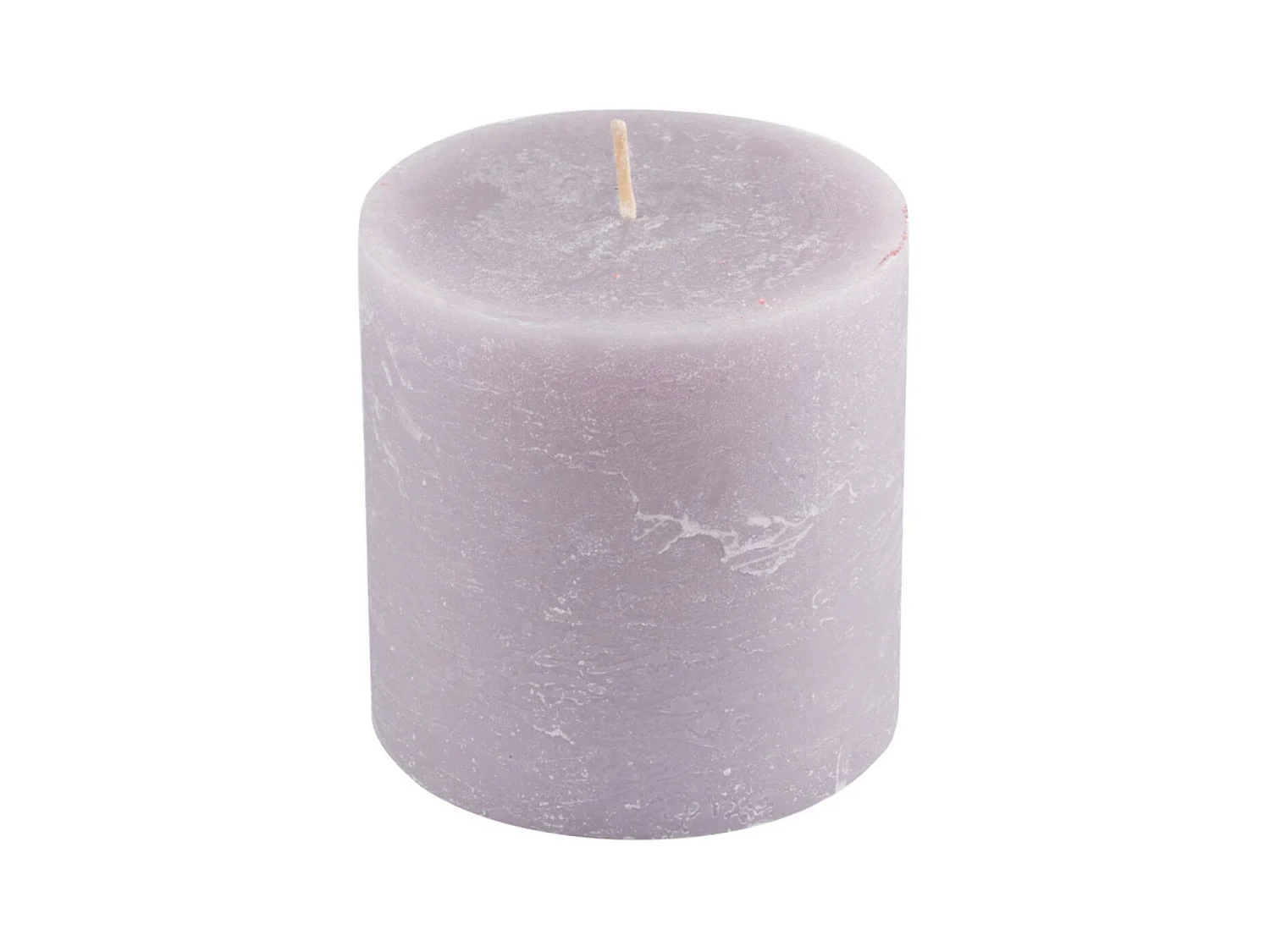Bougie Pilier Déco "Rustique" 10cm Taupe