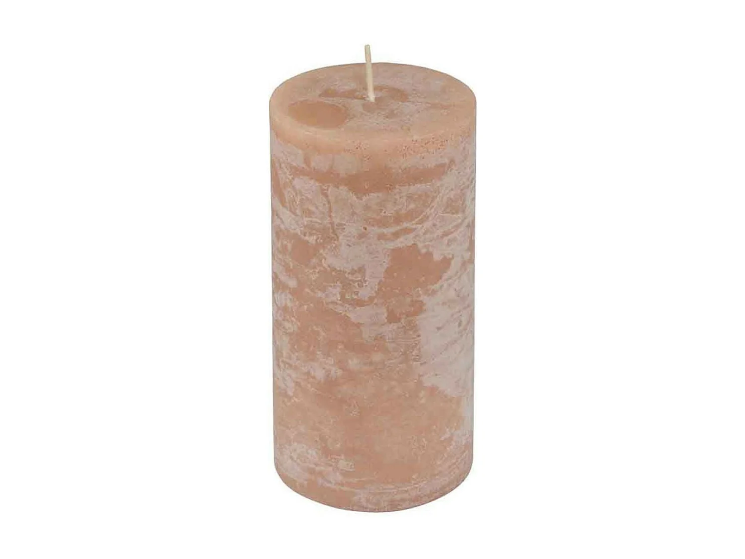 Bougie Pilier Déco "Rustique" 10cm Taupe