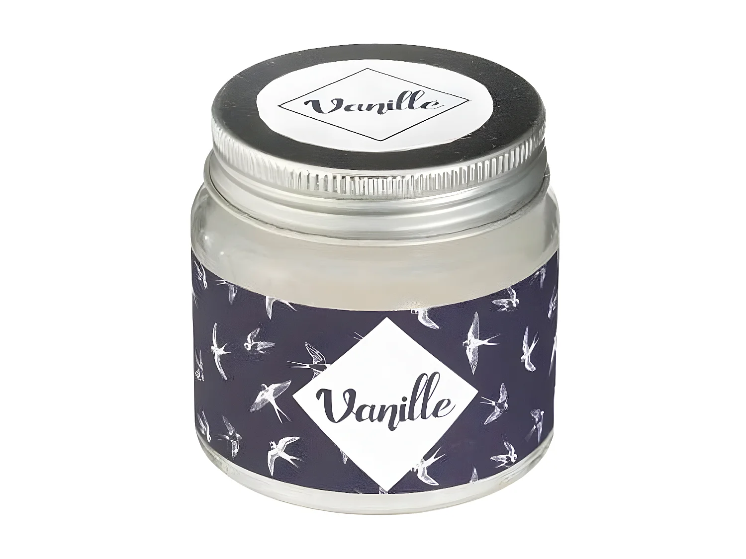 Bougie Parfumée en Verre "Bocal" 65g Vanille