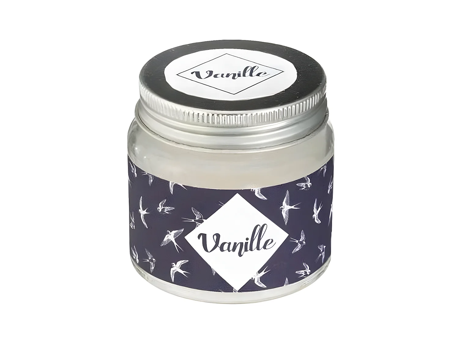 Bougie Parfumée en Verre "Bocal" 65g Vanille