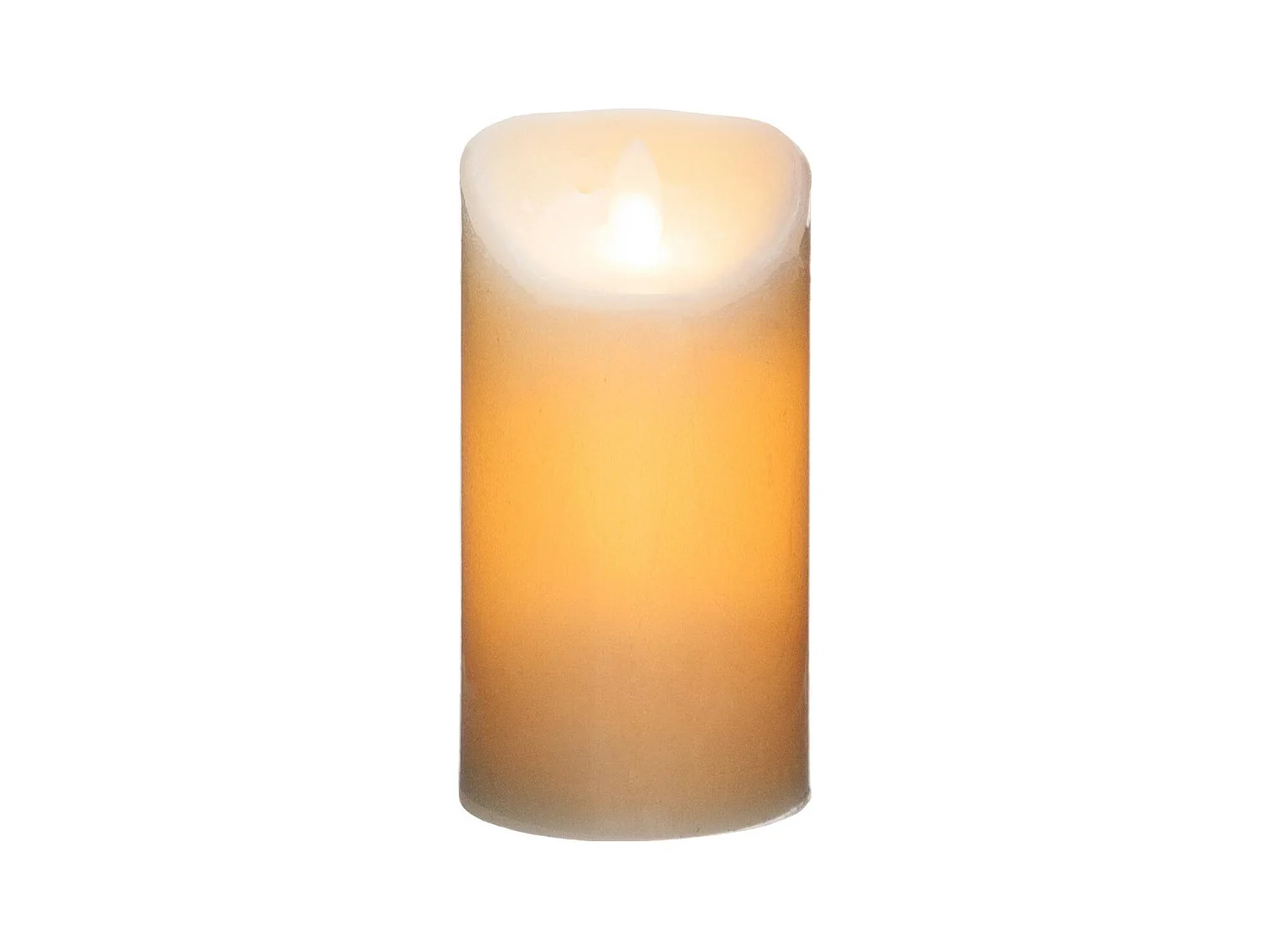 Bougie Led Flamme Vacillante "Vela" 460g Blanc