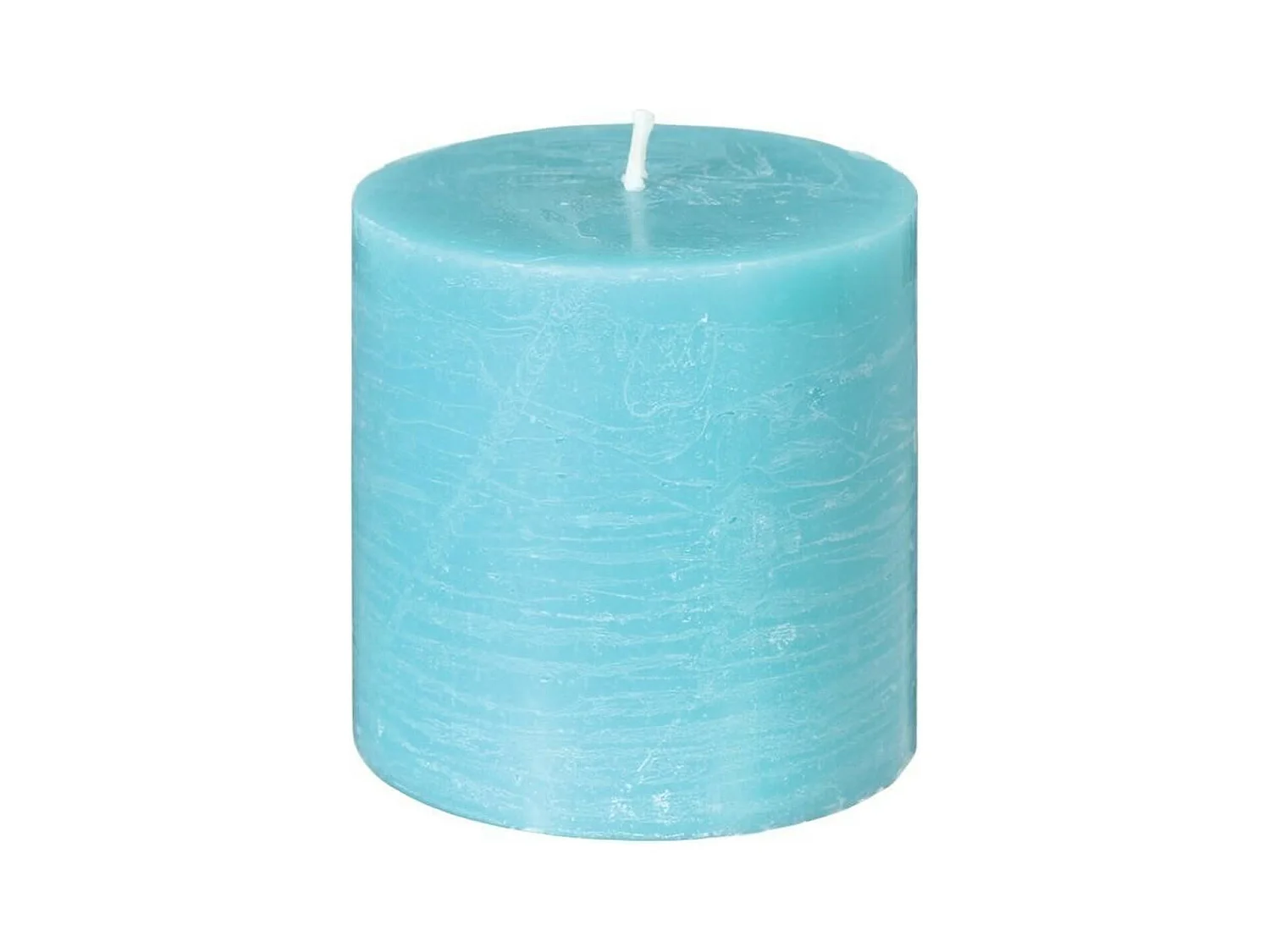 Bougie Ronde "Rustic" 7cm Turquoise