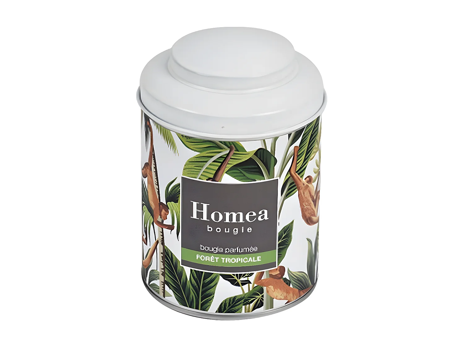 Bougie Parfumée "Mystic Jungle" 11cm Blanc