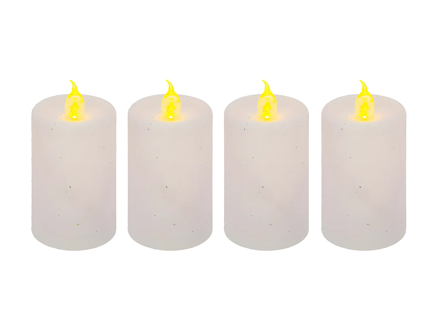 Lot de 4 Bougies Votives "Colorama" 7cm Blanc
