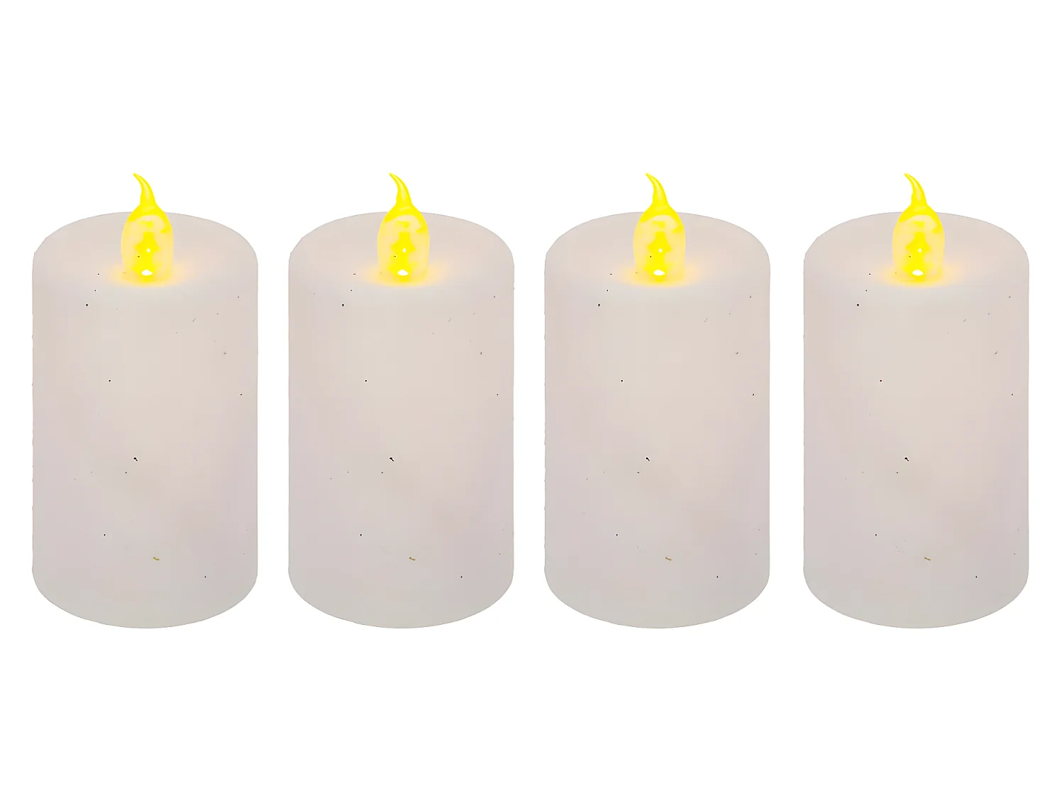 Lot de 4 Bougies Votives "Colorama" 7cm Blanc