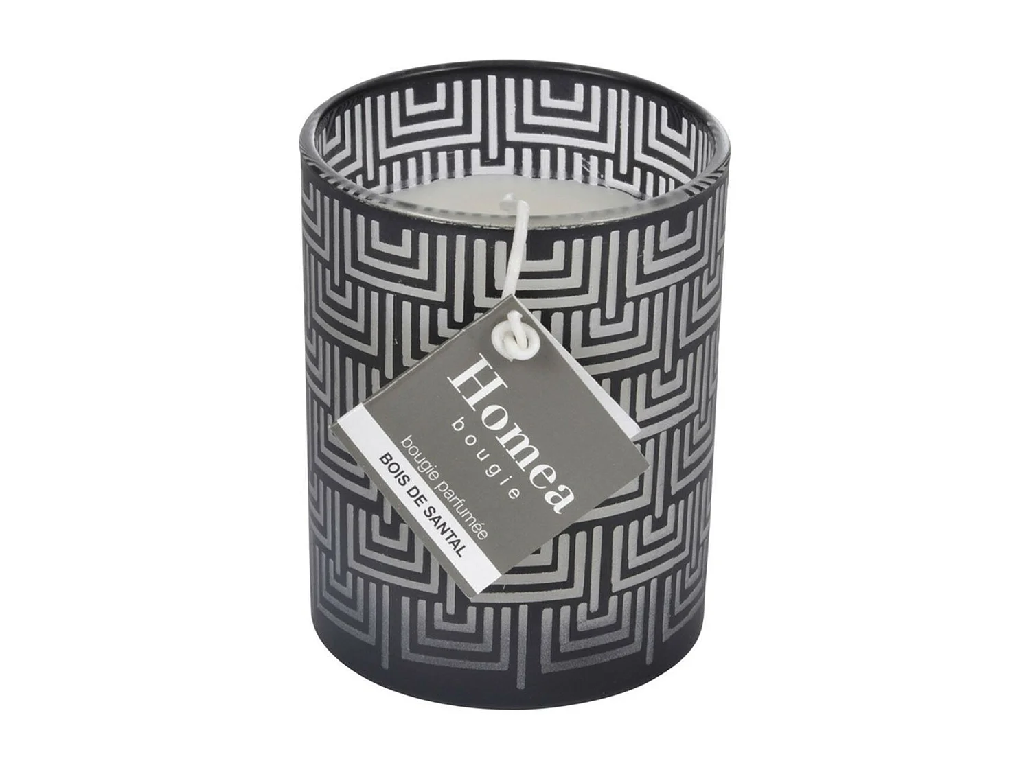 Bougie Parfumée "Graphic Ethnic" 8cm Noir
