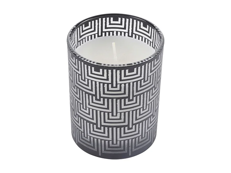 Bougie Parfumée "Graphic Ethnic" 8cm Noir