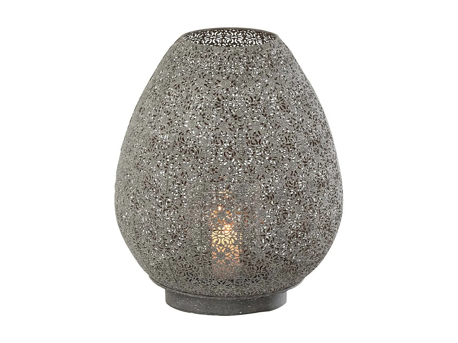 Photophore Design "Œuf Oriental" 44cm Gris