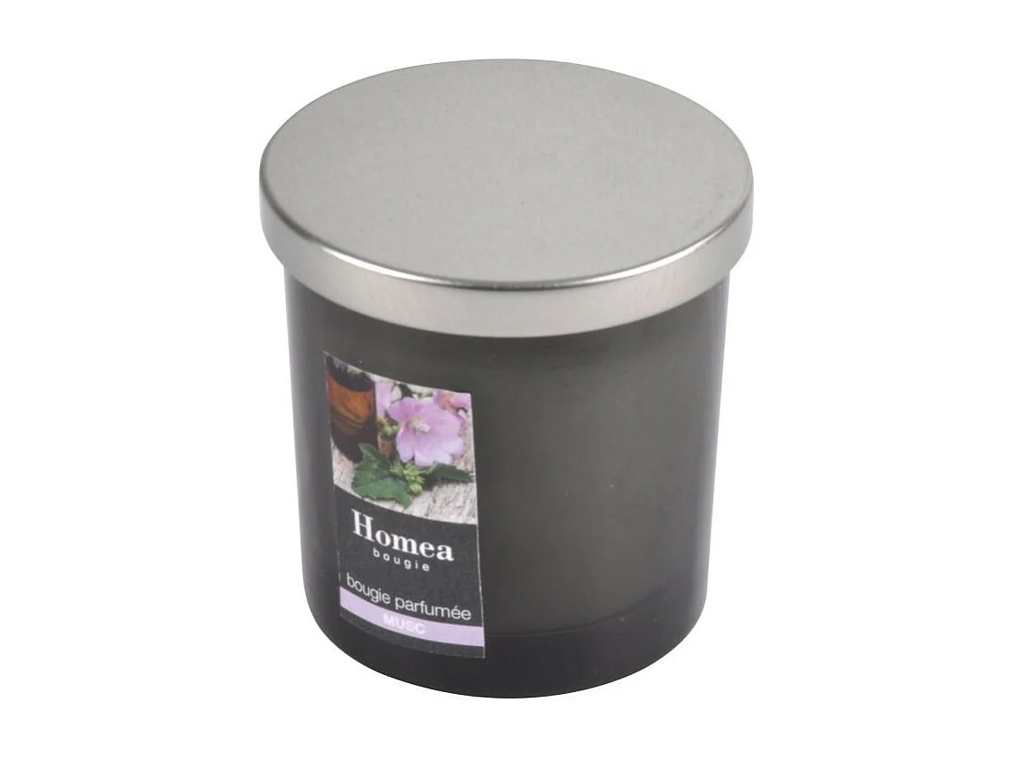 Bougie Parfumée Couvercle "Essentiel" 8cm Musc