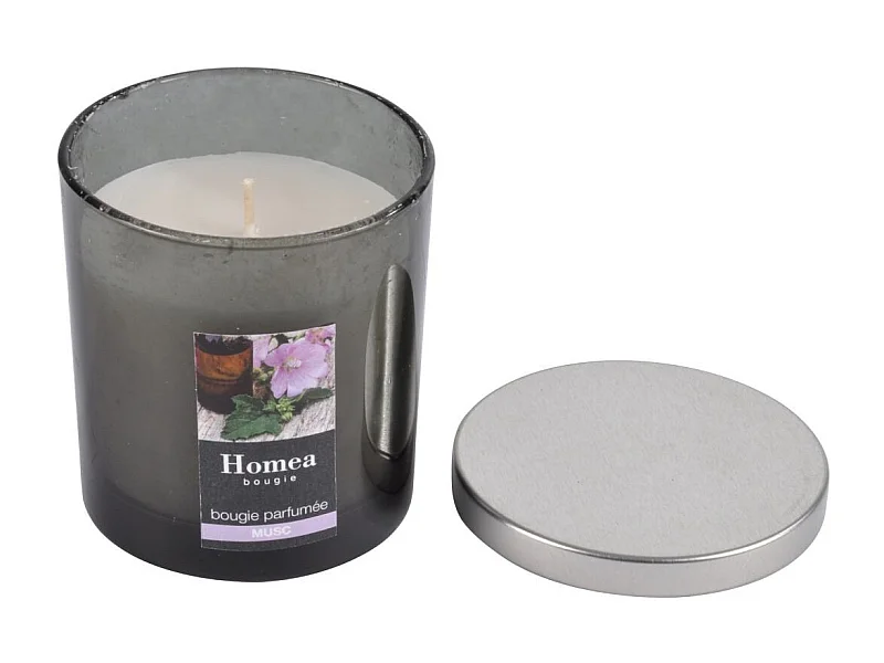 Bougie Parfumée Couvercle "Essentiel" 8cm Musc