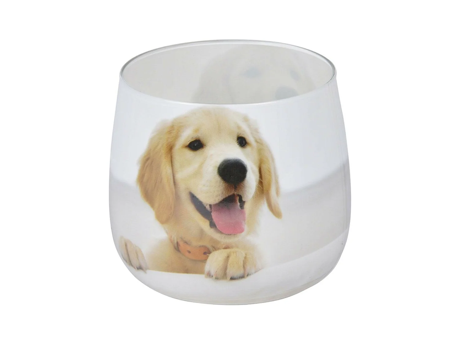 Bougie Anti-Odeurs "Chien" 8cm Blanc