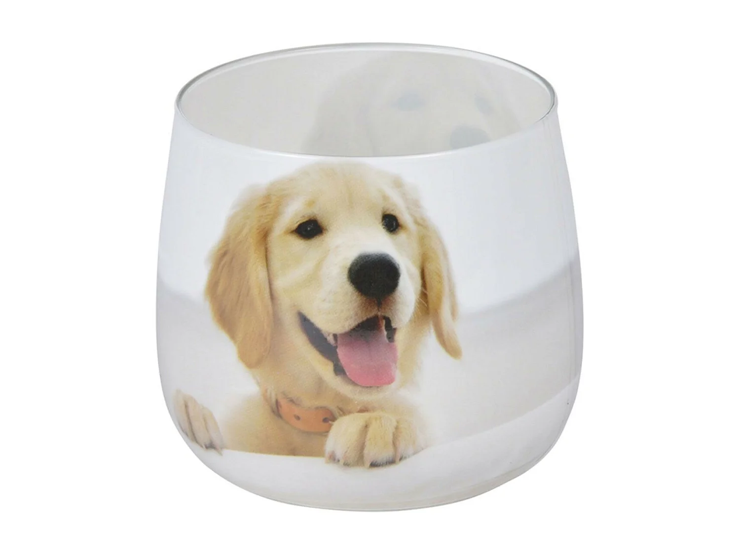 Bougie Anti-Odeurs "Chien" 8cm Blanc