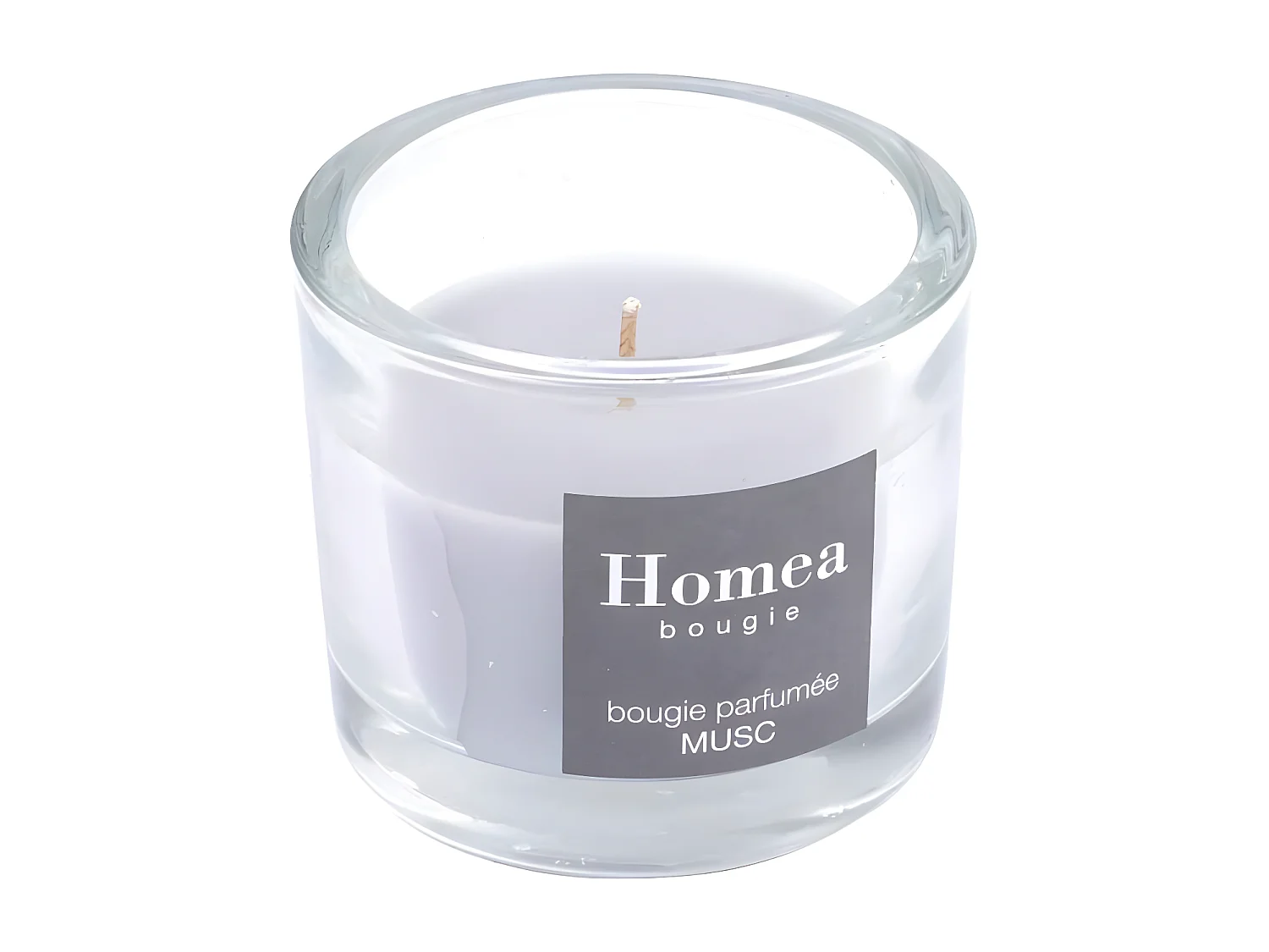 Bougie Verrine Parfumée "Essentiel" 9cm Musc