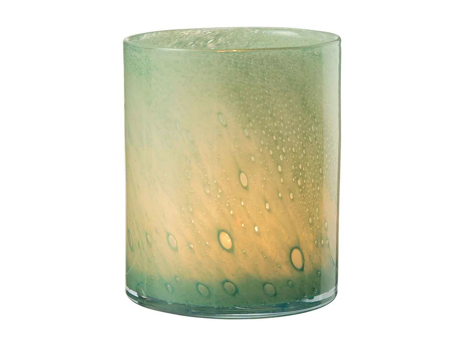 Photophore Design en Verre "Jade" 18cm Vert