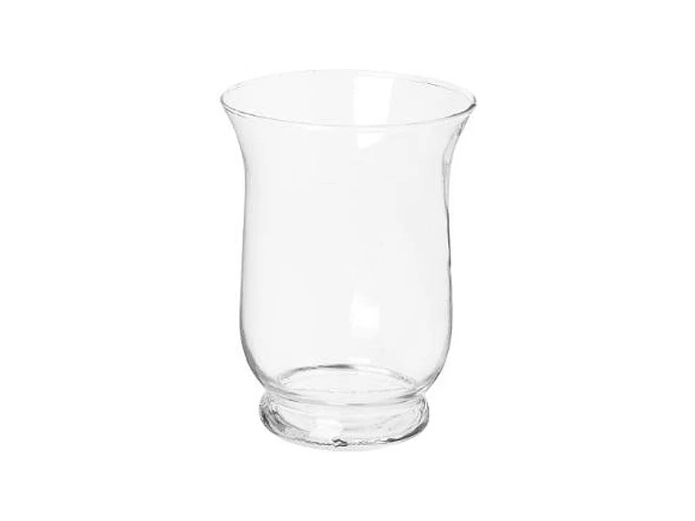 Photophore en Verre "Evasé" 15cm Transparent