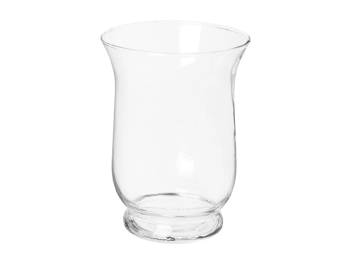 Photophore en Verre "Evasé" 15cm Transparent